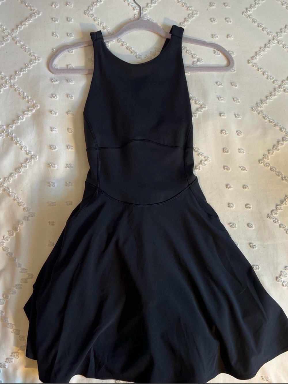 lululemon athletica Black Sleeveless Fit-and-Flare Mini Dress